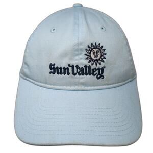 Sun Valley Baseball Cap Blue One Size Established 1936 Graphic Hat Slideback